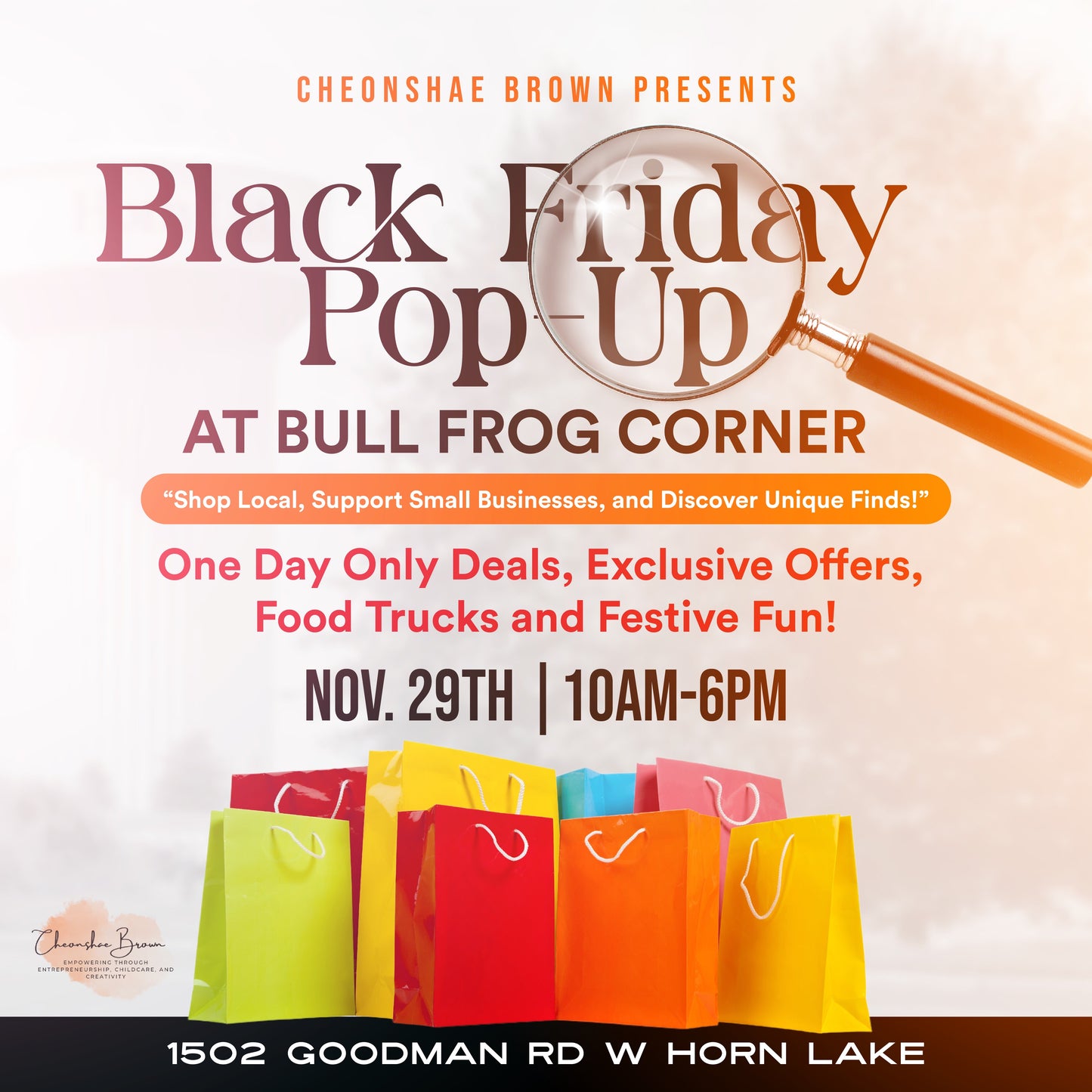 Black Friday Pop Up Shop